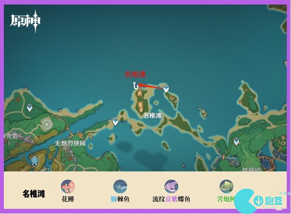 原神全部釣魚點位置大全