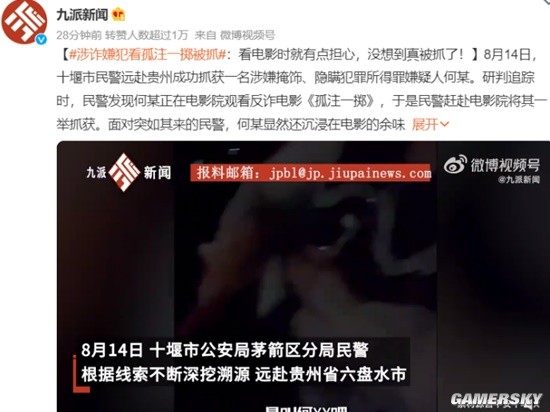 涉詐嫌犯看《孤注一擲》被抓：還在電影劇情中沒回過神