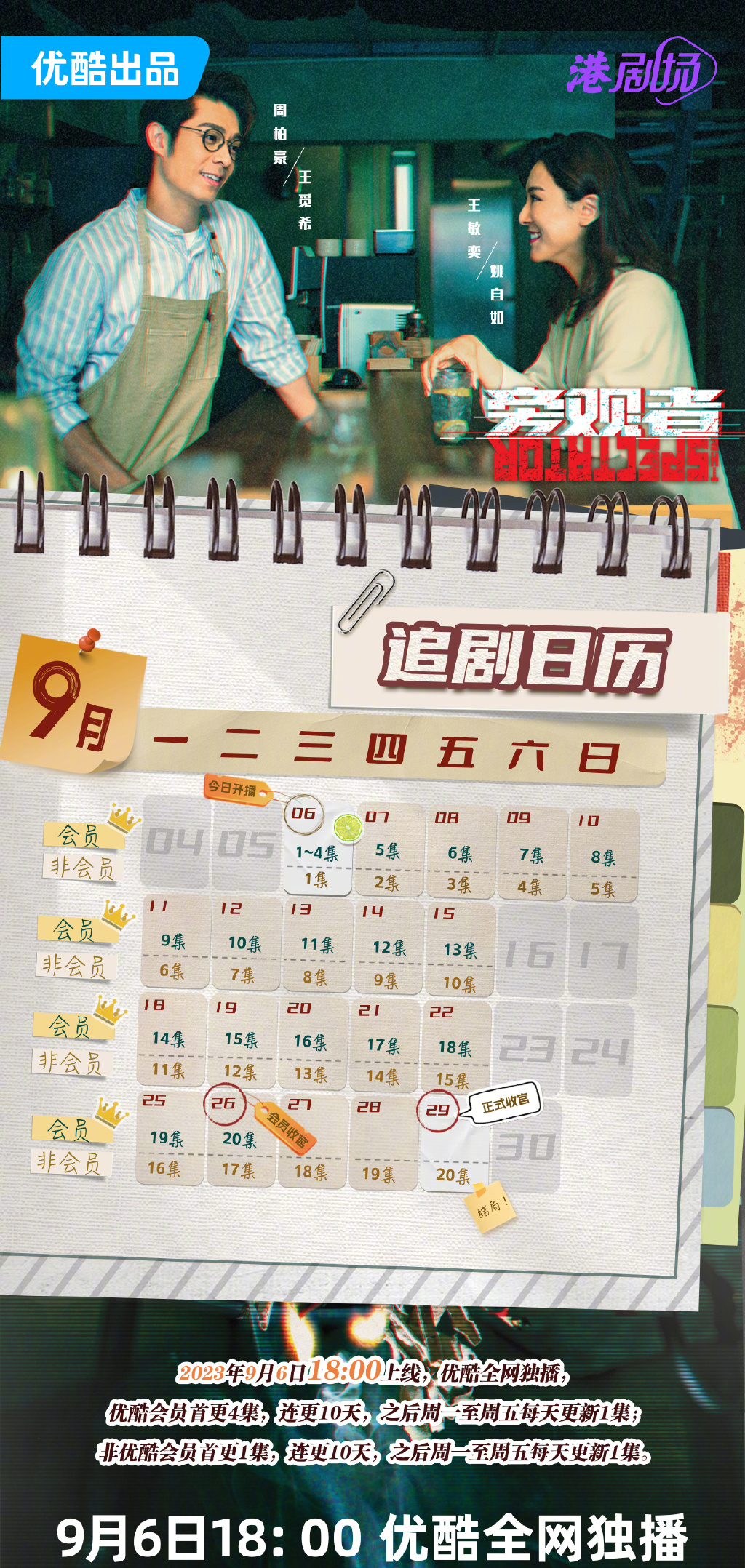 《旁觀者》電視劇什麽時候更新