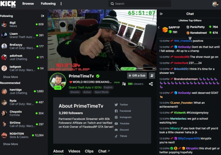 國外主播不睡覺玩《GTA5》164小時創直播新紀錄
