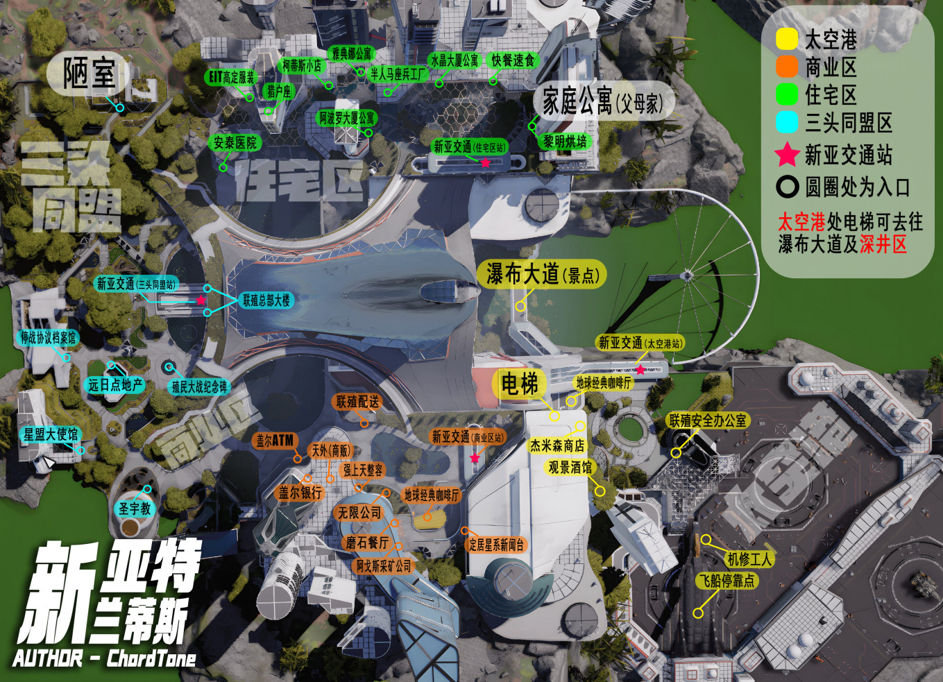 《星空》新亞特蘭蒂斯城市怎麽不迷路
