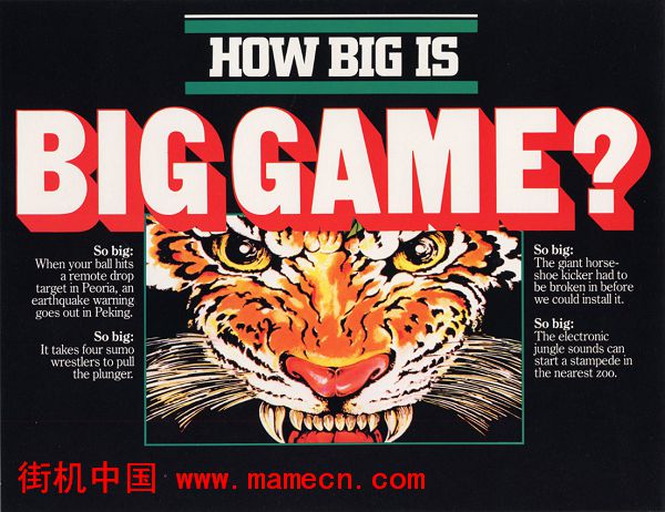 大遊戲Big Game街機遊戲海報賞析-高清街機遊戲海報下載-街機中國