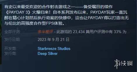 《收獲日3》ps5版發行時間