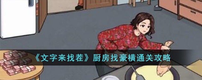 《文字來找茬》廚房找豪橫通關攻略