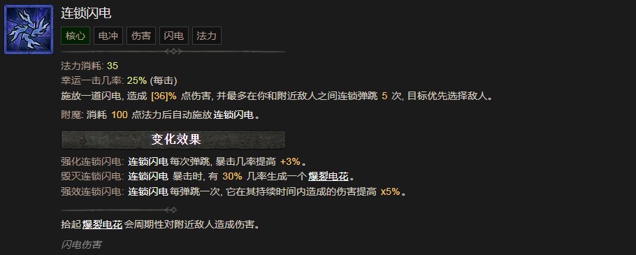 《暗黑破壞神4》連鎖閃電技能有什麽效果