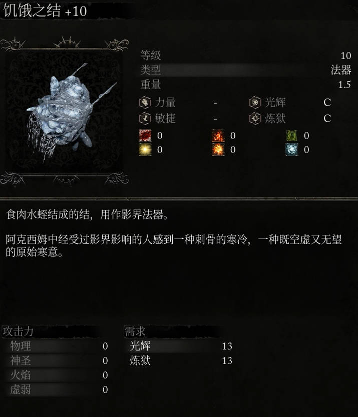 《墮落之主》饑餓之結介紹
