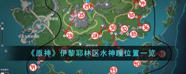原神伊黎耶林區水神瞳位置在哪裏