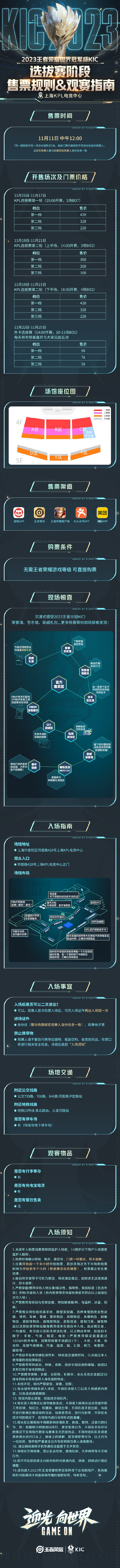 2023王者世冠KIC門票多少錢
