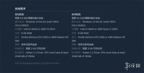 《光遇》steam版配置要求介紹
