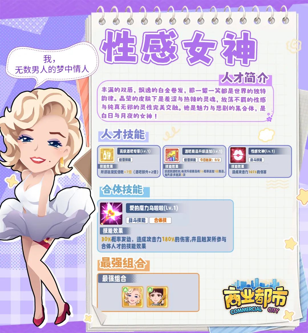 商業都市性感女神技能強度分析