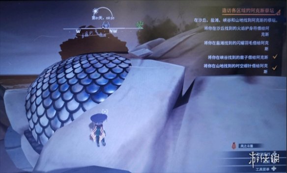 《荒原療者》阿克斯神廟被巨蟹壓住了說明
