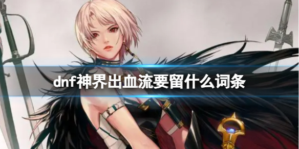 《dnf》神界出血流要留詞條推薦