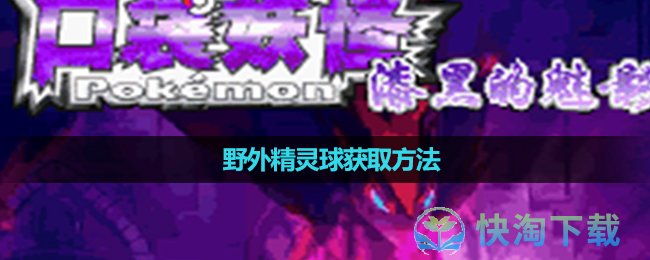 《口袋妖怪漆黑的魅影》野外精靈球獲取玩法