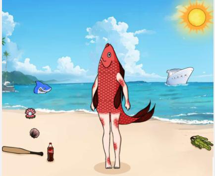 《文字來找茬》小美人魚幫她變美怎麽過