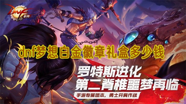 dnf夢想白金徽章禮盒價格詳情