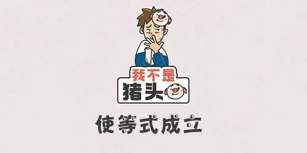 我不是豬頭使等式成立一覽