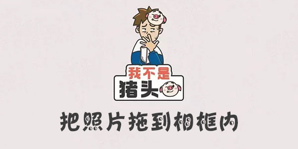 我不是豬頭把照片拖到相框內詳情