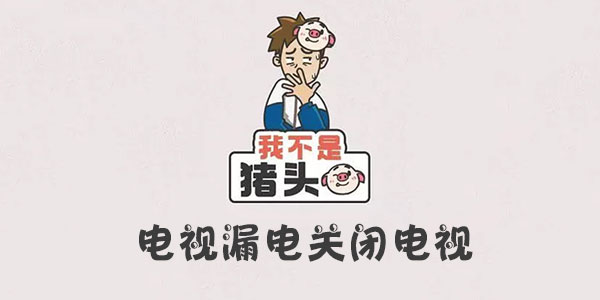 我不是豬頭電視漏電關閉電視詳情