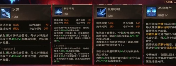 塔瑞斯世界術士技能一覽