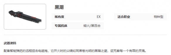 艾塔紀元黑潮武器怎麽樣