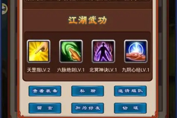 武林豪俠傳加點大全一覽