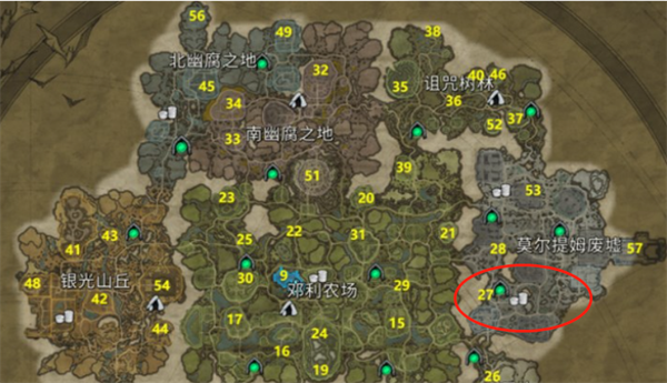夜族崛起無心者伊蓮娜位置一覽