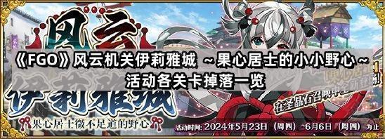 FGO風雲機關伊莉雅城活動關卡有哪些材料