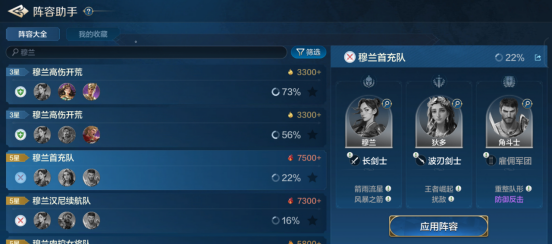 世界啓元性價比之王穆蘭英雄配隊推薦