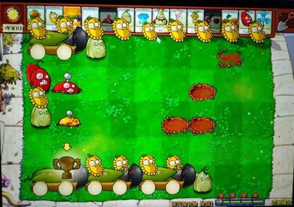 植物大戰僵屍雜交版毀滅加農炮挑戰第二關怎麽打