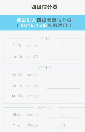 百詞斬四六級估分入口在哪